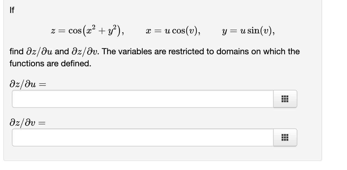 solved-z-cos-x2-y2-x-ucos-v-y-usin-v-find-z-u-and-chegg