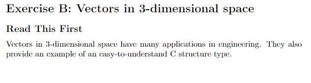 Solved Exercise B: Vectors In 3-dimensional Space Read This | Chegg.com