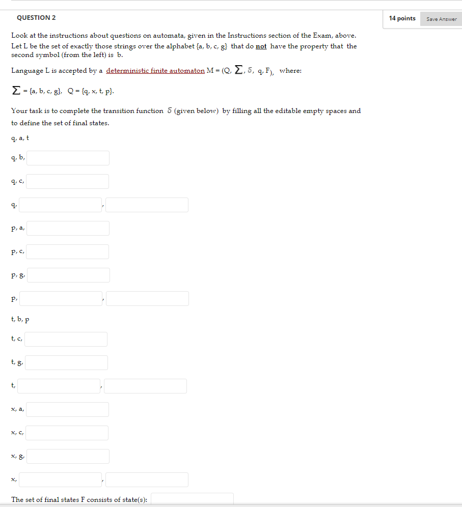 Solved QUESTION 2 14 points Save Answer Look at the | Chegg.com