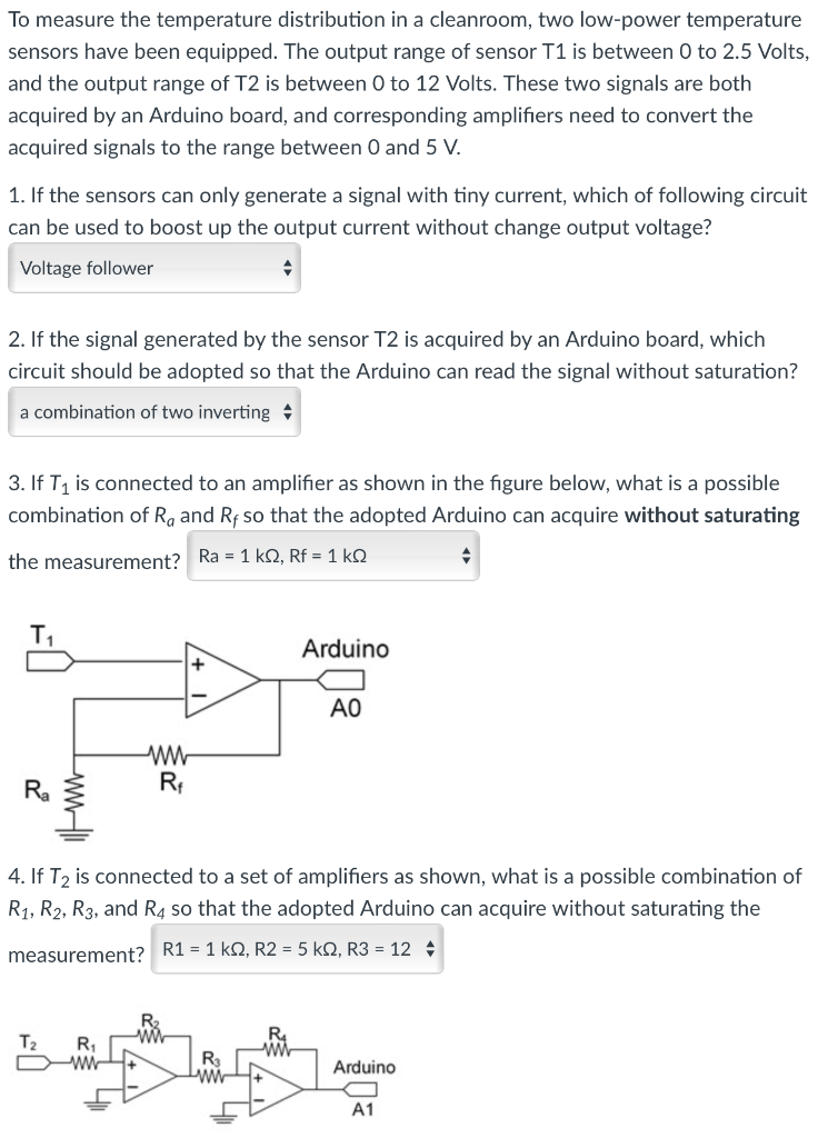Solved To measure the temperature distribution in a | Chegg.com