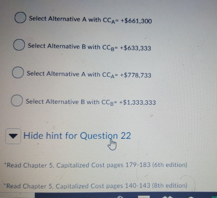 Solved Compare The Alternatives Shown Below On The Basis Of | Chegg.com