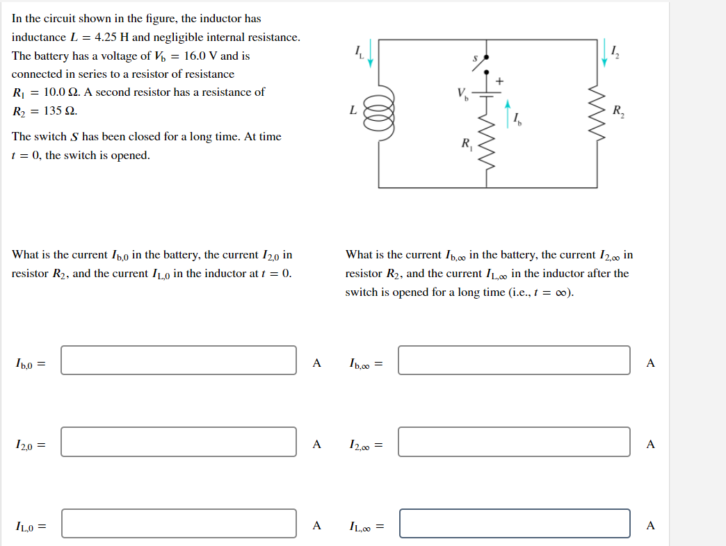 Solved 12 In the circuit shown in the figure, the inductor | Chegg.com