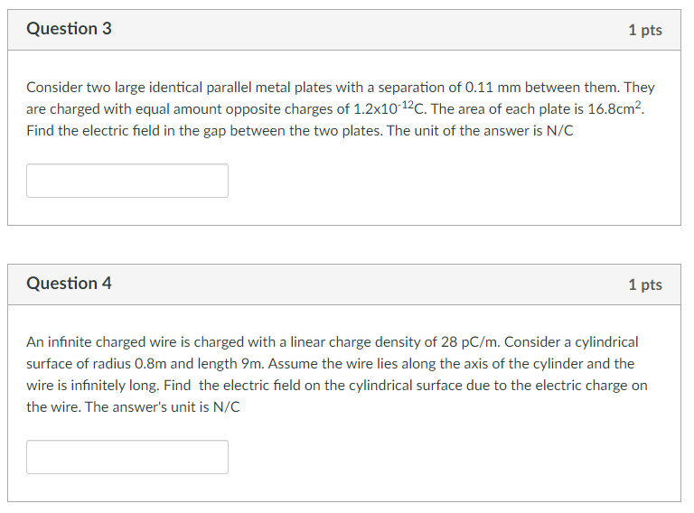 Solved Question 3 1 pts Consider two large identical | Chegg.com