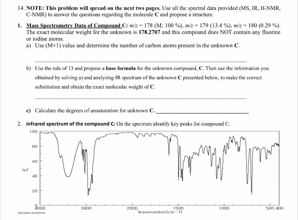 Solved Given below is the 13C NMR proton decoupled spectrum