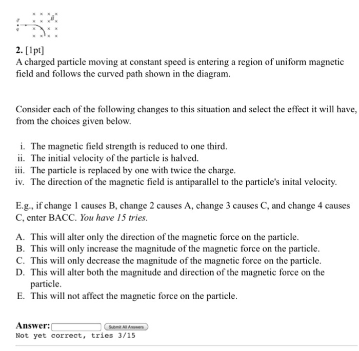 Solved A charged particle moving at constant speed is | Chegg.com