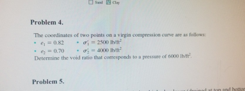 Solved l Sad E Clay Problem 4. The coordinates of two points | Chegg.com