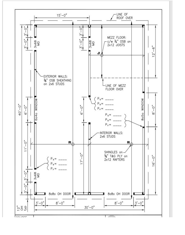 Solved 1. Building area loads [kPa]: Calculate and tabulate | Chegg.com