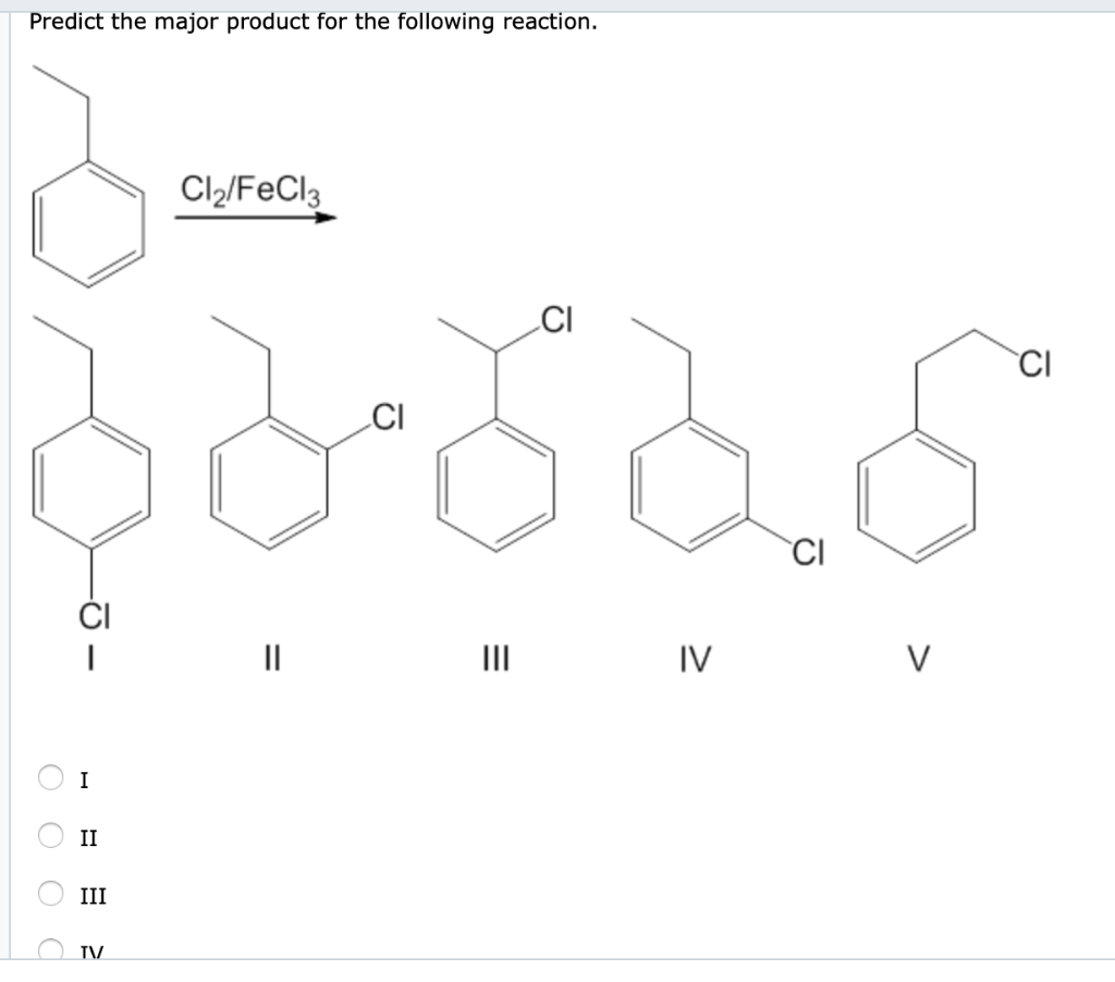 Solved Predict the major product for the following reaction. | Chegg.com