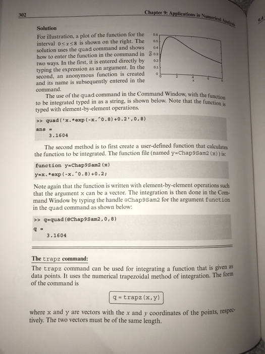 Solved Sample Problem 9-2: Numerical integration of a | Chegg.com