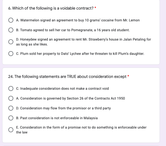 Solved 21. The doctrine of binding judicial precedent is B 