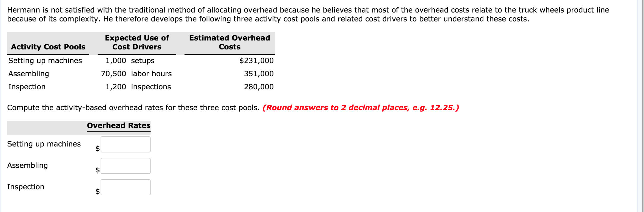 Solved Exercise 174 Altex Inc. manufactures two products