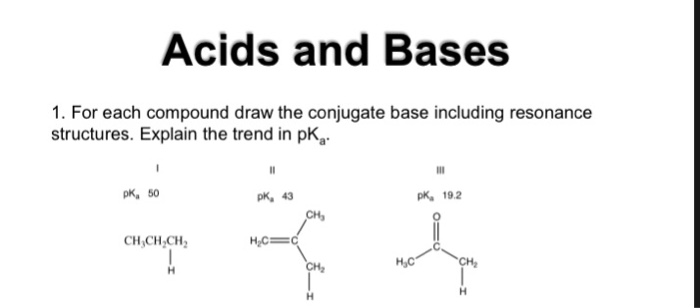 Solved Acids and Bases 1. For each compound draw the | Chegg.com
