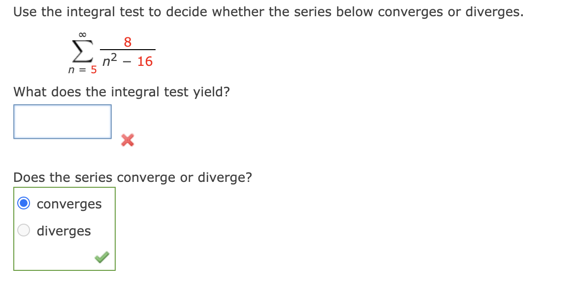 Solved Use the integral test to decide whether the series | Chegg.com