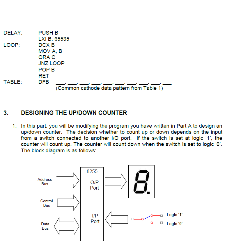 In this lab session, you will interface the 8085 | Chegg.com