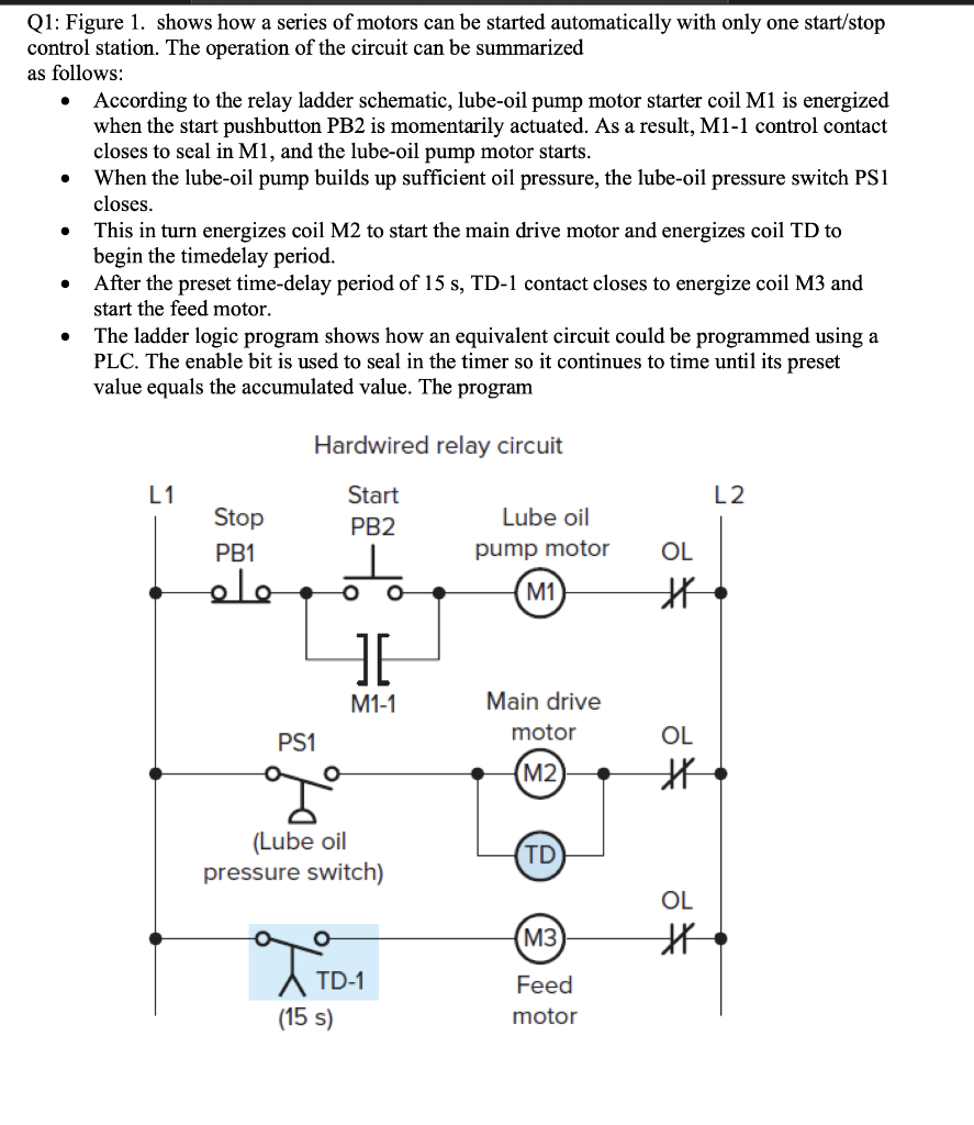 Solved Q1: Figure 1. Shows How A Series Of Motors Can Be | Chegg.com