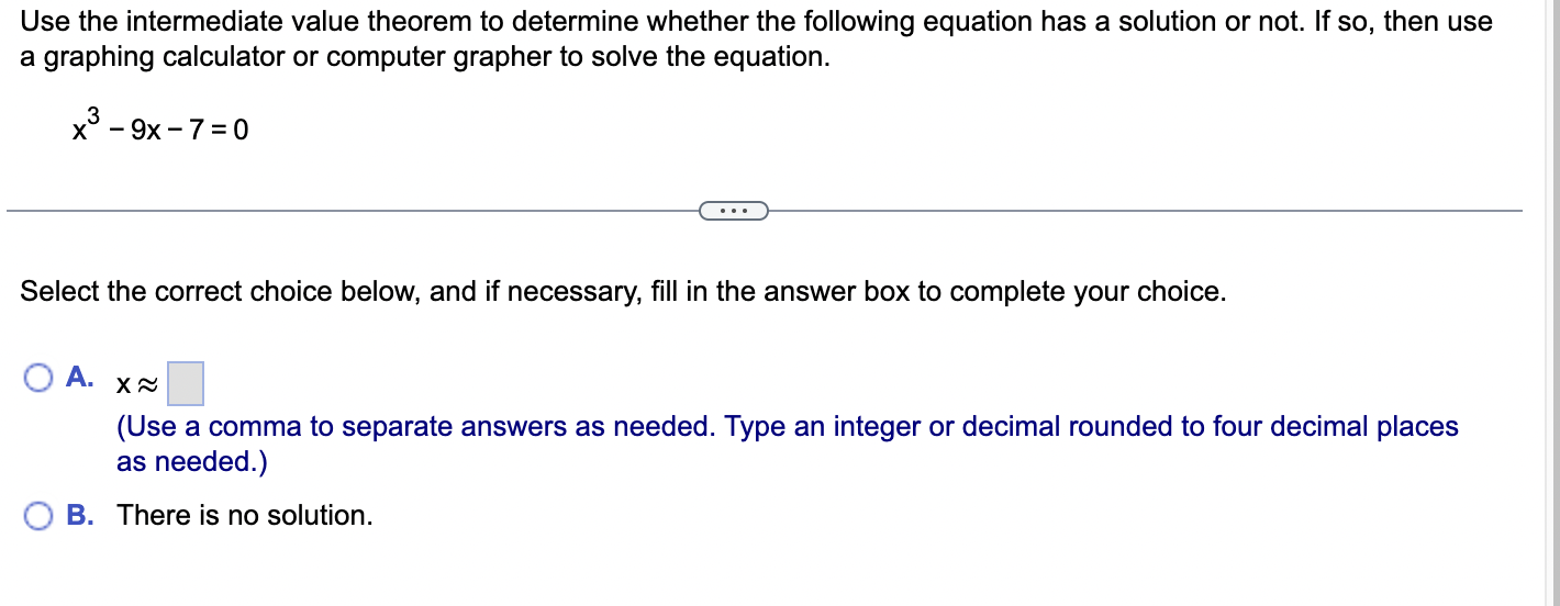 Solved Use the intermediate value theorem to determine | Chegg.com