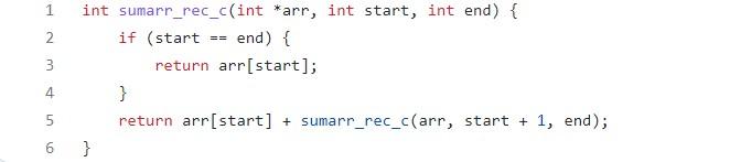 Solved sumarr_rec: Recursive sum array. Example: $. | Chegg.com