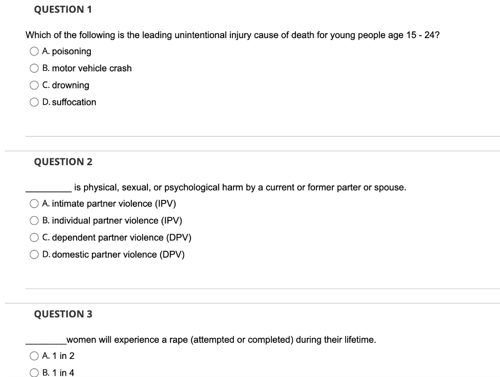 Solved QUESTION 1 Which of the following is the leading | Chegg.com