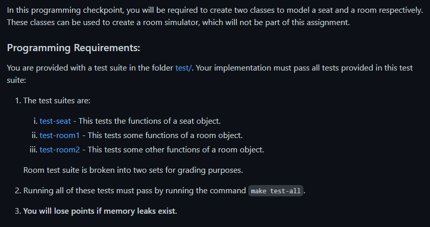 Solved In this programming checkpoint, you will be required | Chegg.com