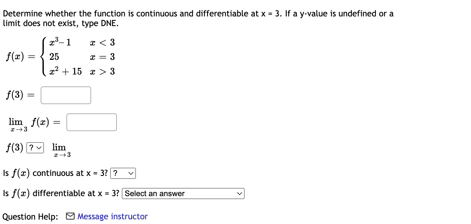 Solved Determine whether the function is continuous and | Chegg.com