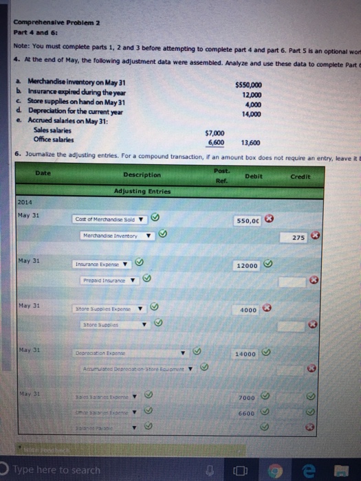 Comprehensive Problem 2 Part 4
