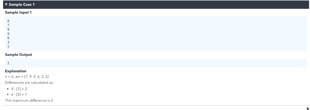 solved-maximum-difference-in-an-array-given-an-array-of-chegg