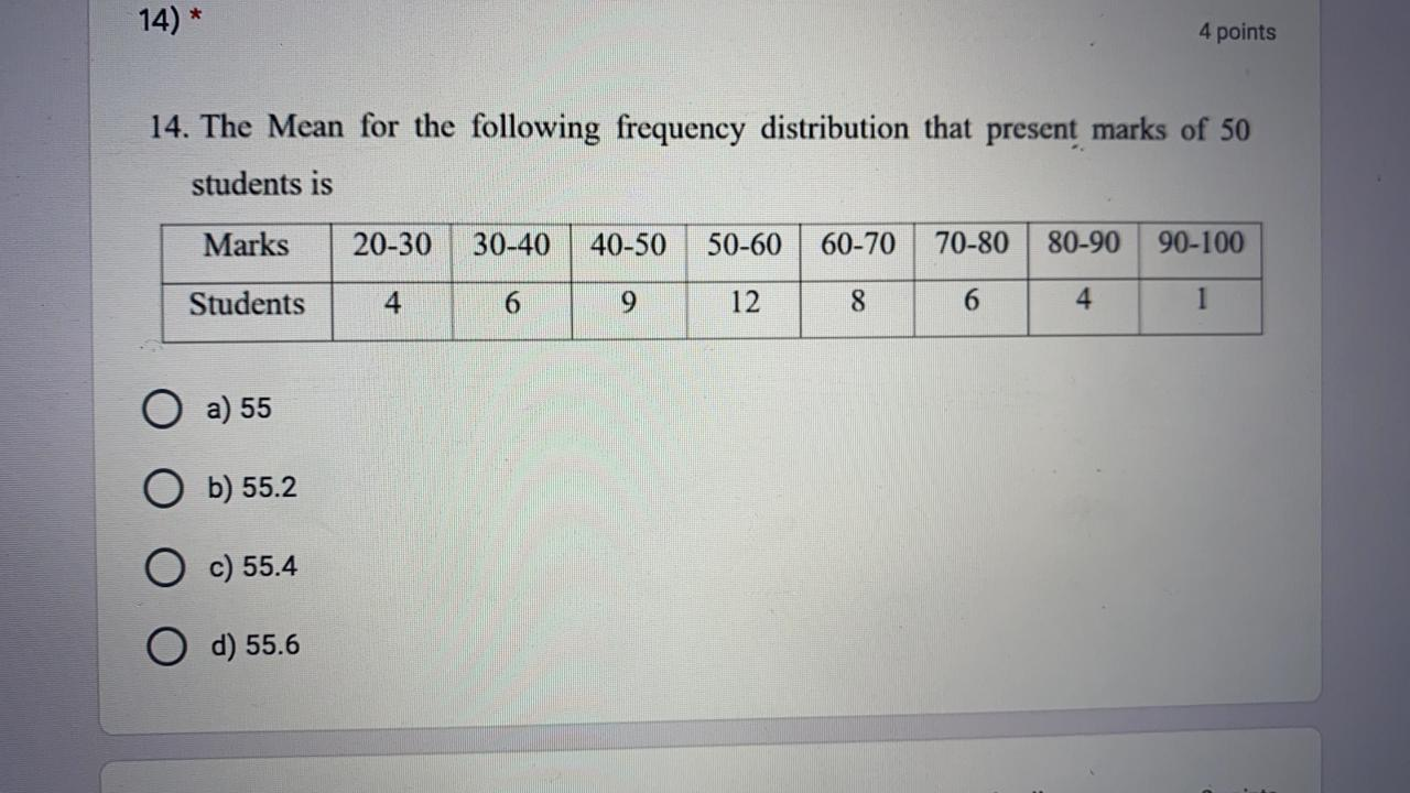 Solved 12. * 4 points 12. The distribution of the weight of | Chegg.com