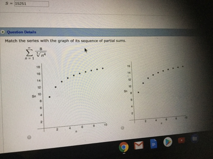 Solved S 15251 Question Details Match the series with the | Chegg.com