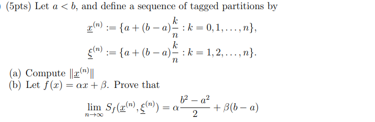 Solved (5pts) Let a | Chegg.com