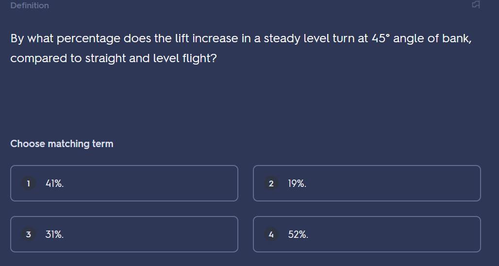 Solved By what percentage does the lift increase in a steady | Chegg.com