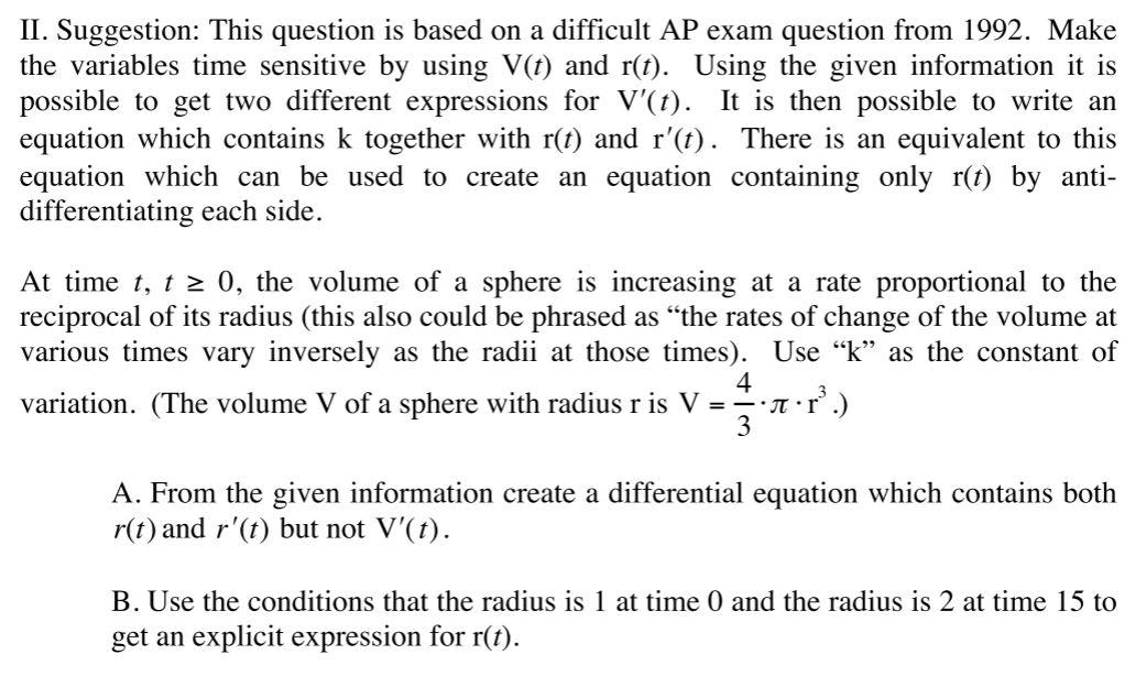 Solved II. Suggestion: This question is based on a difficult | Chegg.com