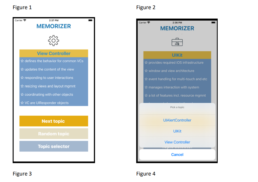 Solved 1. Create a single view iPhone application using | Chegg.com