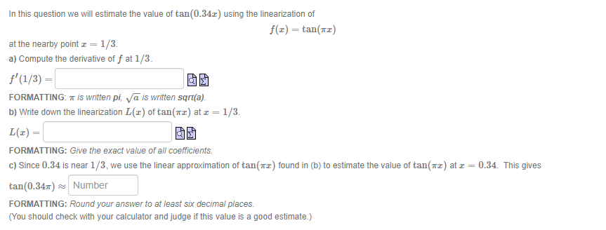 Solved In this question we will estimate the value of | Chegg.com