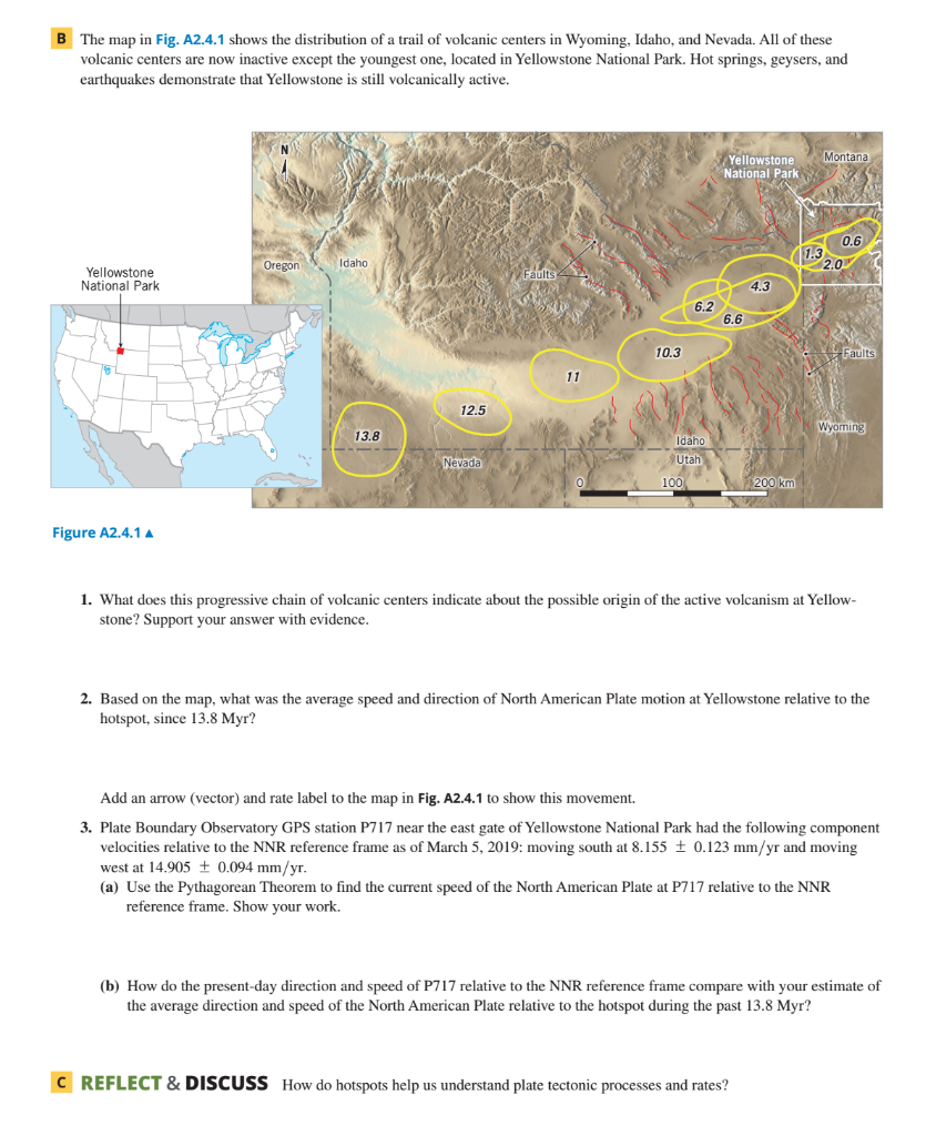 Solved B The map in Fig. A2.4.1 shows the distribution of a | Chegg.com