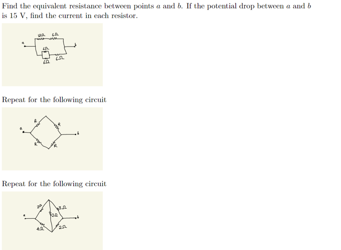 Solved Find the equivalent resistance between points a and | Chegg.com