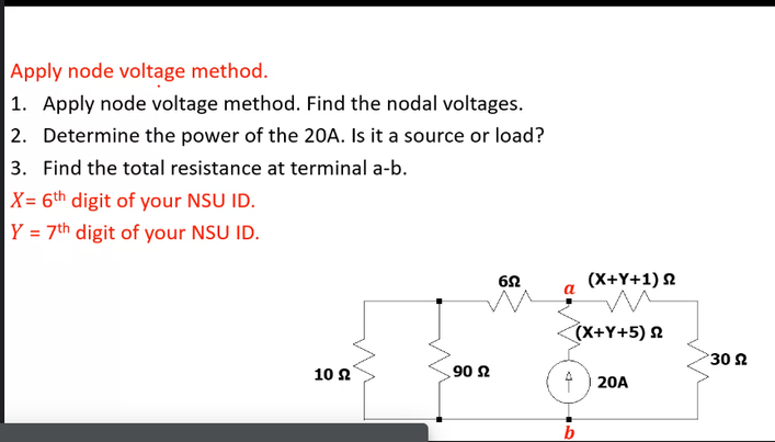 Solved Apply node voltage method. 1. Apply node voltage | Chegg.com