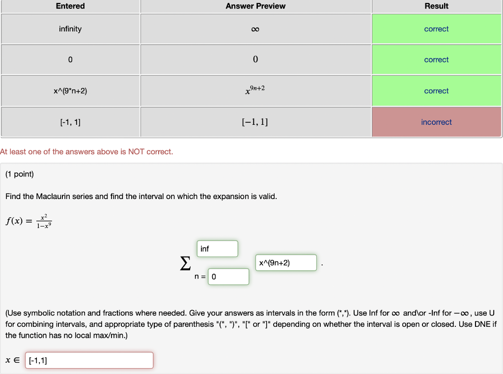 Solved Find the Maclaurin series and find the interval on | Chegg.com