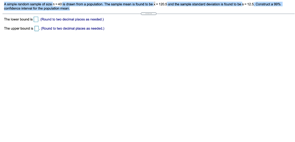 A SAMPLE OF SIZE WILL BE DRAWN FROM A POPULATION WITH MEAN AND STANDARD DEVIATION visual data 3