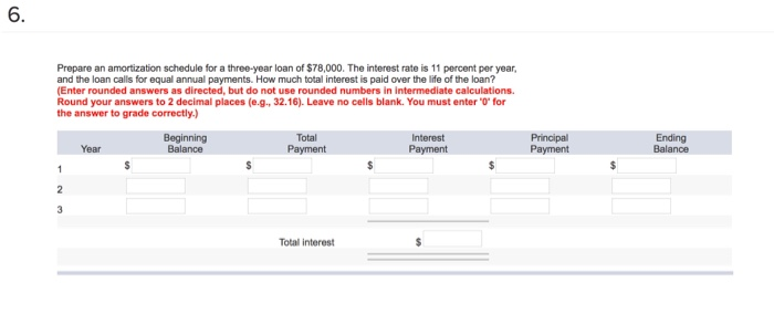 solved-6-prepare-an-amortization-schedule-for-a-three-year-chegg