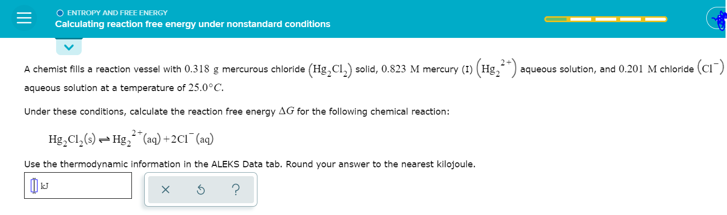 Solved O ENTROPY AND FREE ENERGY Calculating reaction free | Chegg.com