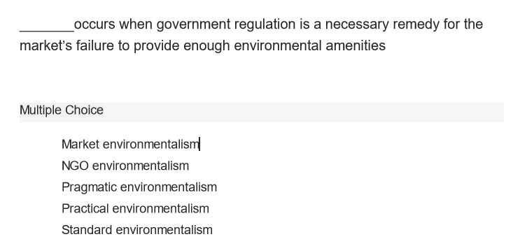 Pragmatic Environmentalism