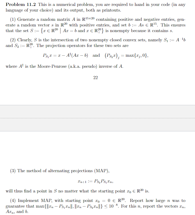 S Problem 11.2 This is a numerical problem, you are | Chegg.com