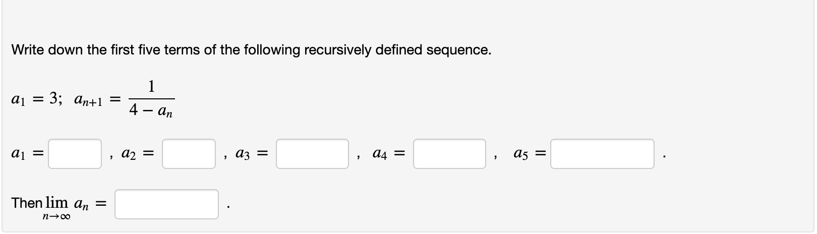 solved-write-down-the-first-five-terms-of-the-following-chegg