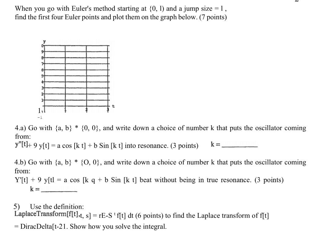 1 Come Up With A Formula For The Solution Of The Chegg Com