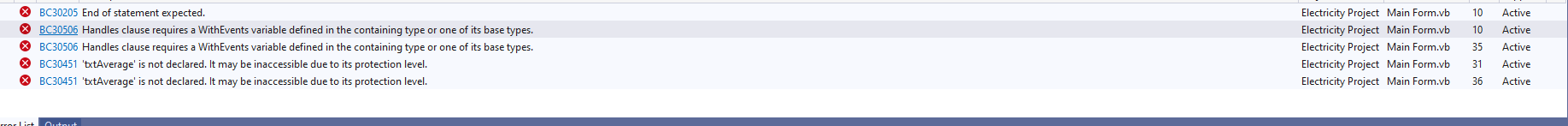 Solved Here is my code below and the error messages | Chegg.com