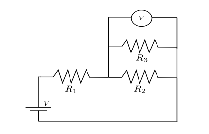 Solved Choose the following:R1 = 10Ω, R2 = 25Ω, R3 = 50Ω, V | Chegg.com