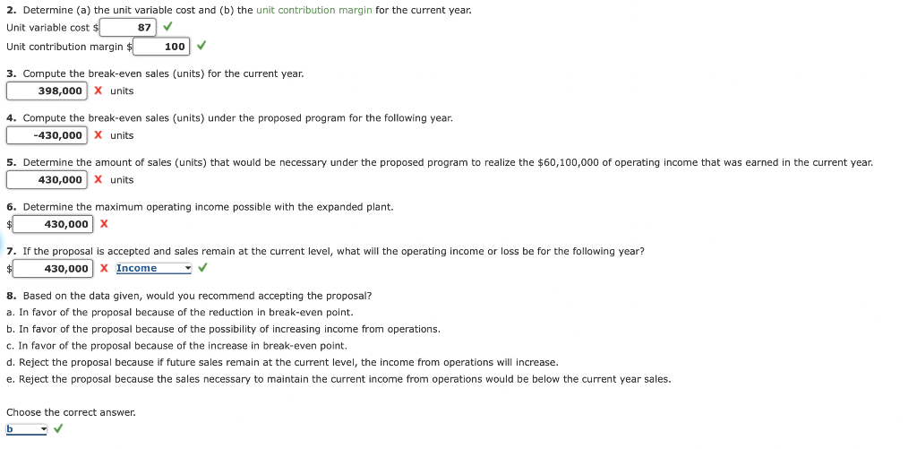 Solved The division of costs between variable and fixed is | Chegg.com