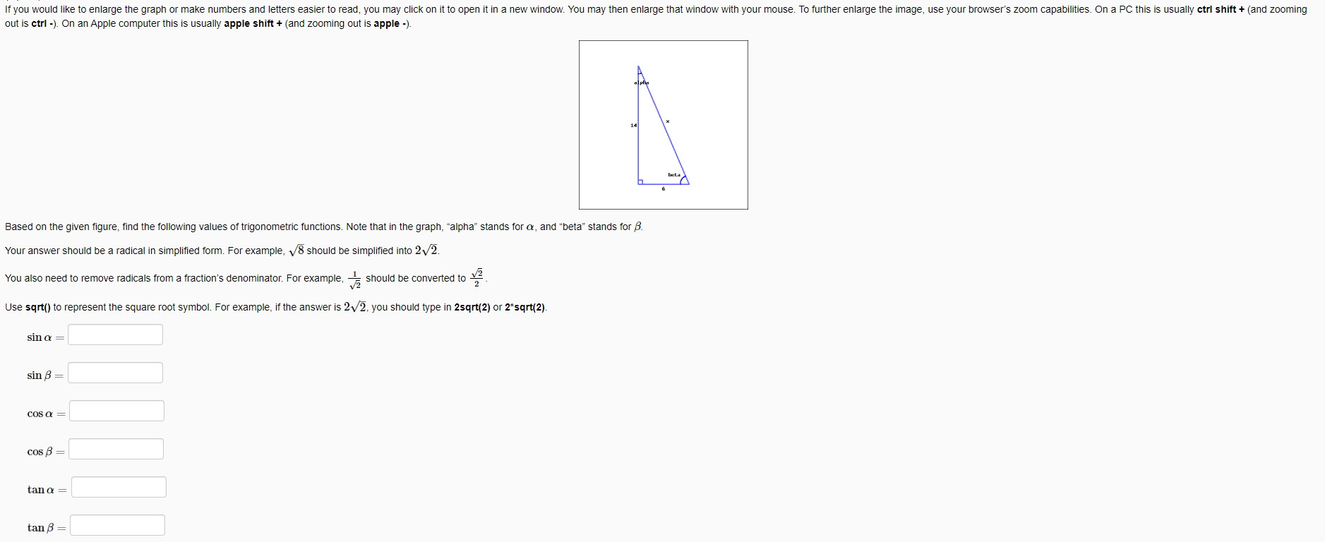 Solved If you would like to enlarge the graph or make | Chegg.com