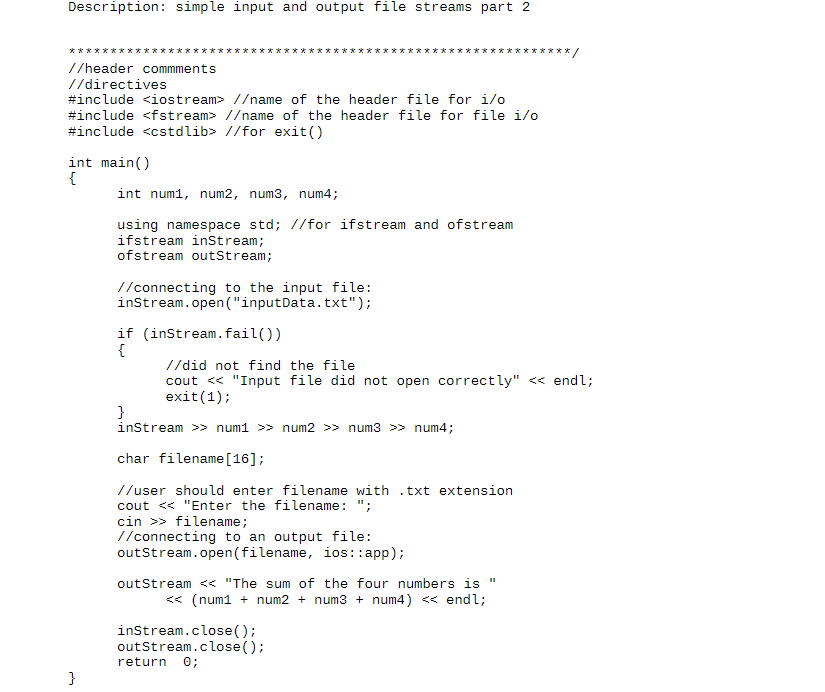 Example: +++++++ won or lost COP 3014 - program 9 | Chegg.com