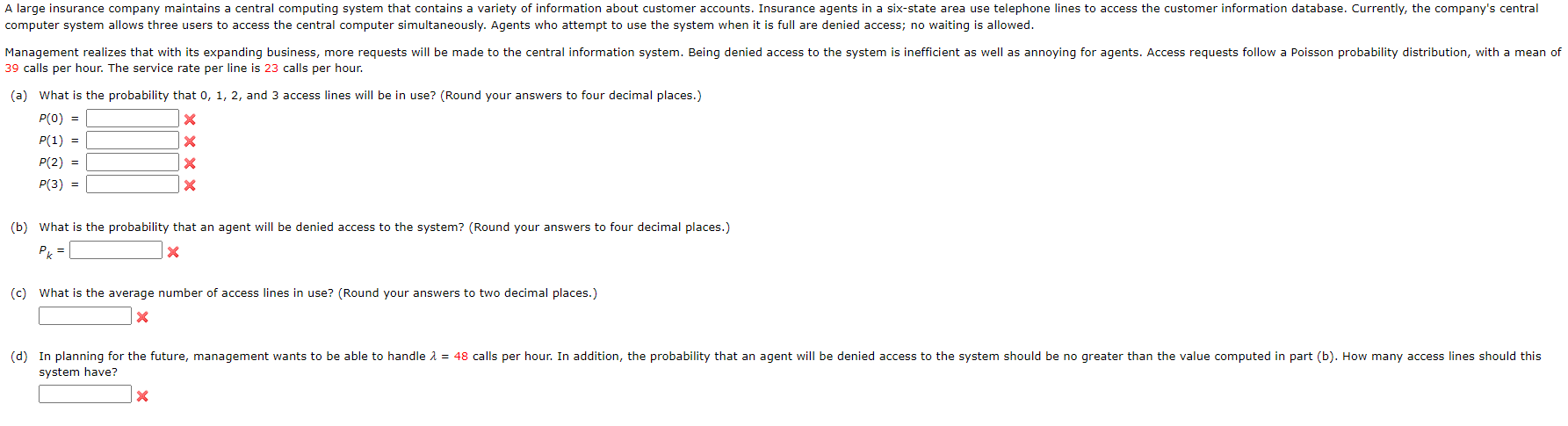 Solved computer system allows three users to access the | Chegg.com